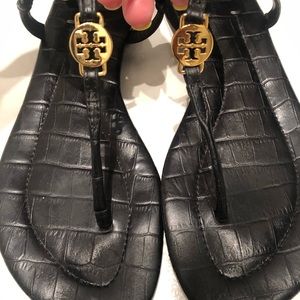 Tory Burch Leather Flat Sandals